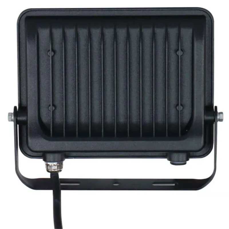 Proiettore LED 50W vista posteriore dissipatore alluminio alette raffreddamento