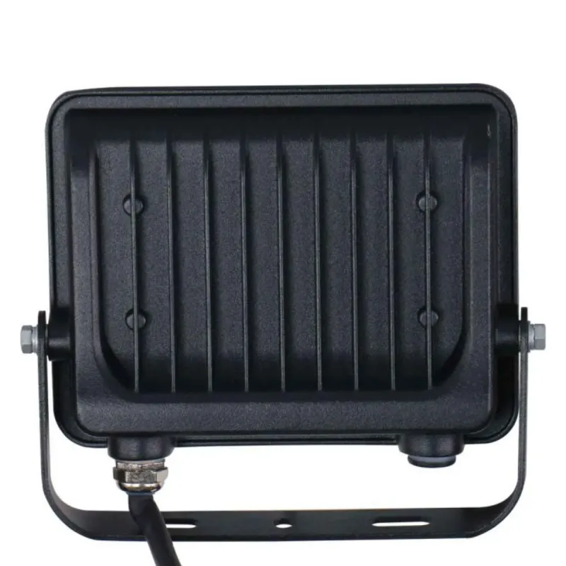 Projetor LED 30W vista traseira dissipador alumínio aletas refrigeração