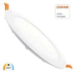 Pannello LED Slim tondo 26W CCT OSRAM con etichetta LEDs Included bianco
