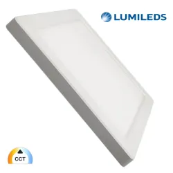 Downlight LED MOSS blanc 24W carré CCT réglable avec puce Lumileds