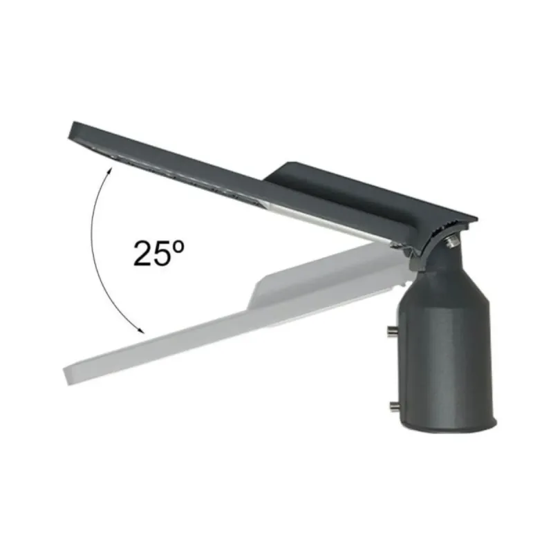 Angolo inclinazione regolabile 25 gradi lampione LED HALLEY 150W orientabile