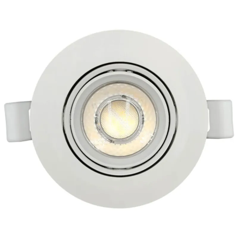 Foco empotrable LED 7W circular blanco direccionable CCT encendido