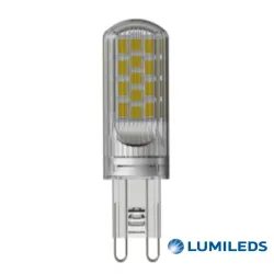 Lampadina LED G9 4.2W COB compatta con chip Lumileds e capsula trasparente