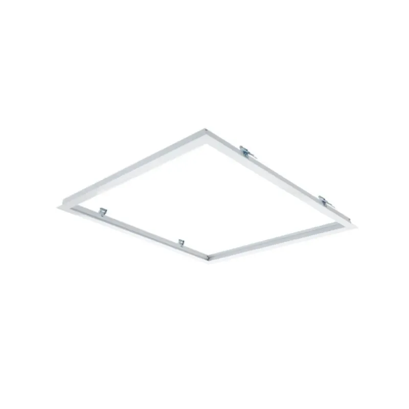 Cornice incasso alluminio bianco 30x30 cm per pannello LED in controsoffitto