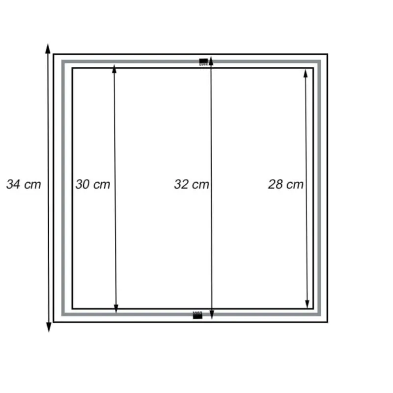 Cadre Encastrable Aluminium Panneau LED 30x30 | Ibérica de Iluminación