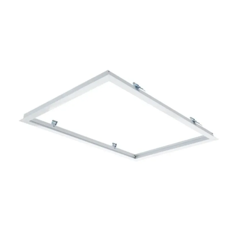 Cornice incasso alluminio bianco rettangolare 30x60 cm per pannello LED