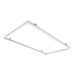 Marco empotrable aluminio blanco gran formato 60x120 cm para panel LED