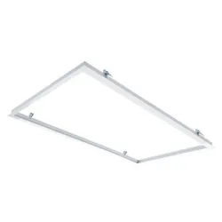 Large format recessed white aluminium frame 60x120 cm for LED panel