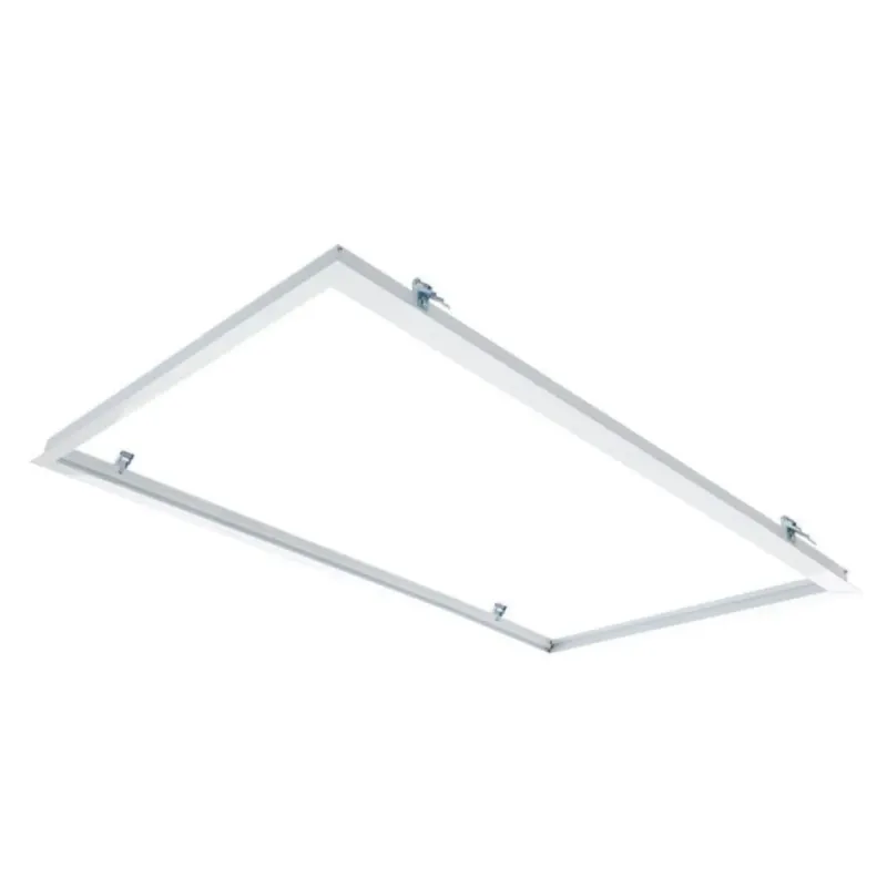 Aro de encastrar alumínio branco grande formato 60x120 cm para painel LED