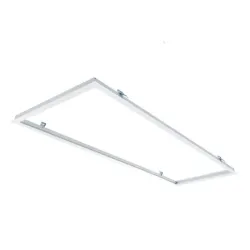 Marco empotrar aluminio blanco alargado 120x30 cm para panel LED rectangular