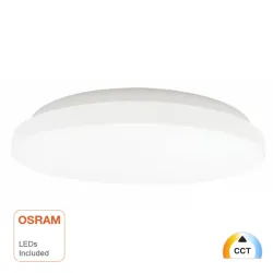 Plafon LED superfície circular branco 24W 20W 16W CCT chip OSRAM teto