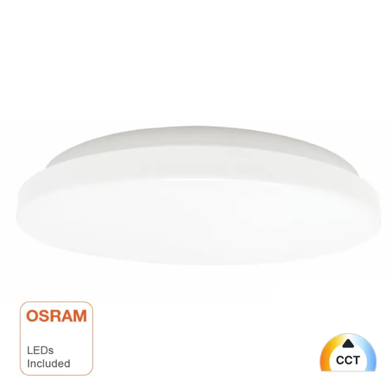Plafón LED superficie circular blanco 24W 20W 16W CCT chip OSRAM techo