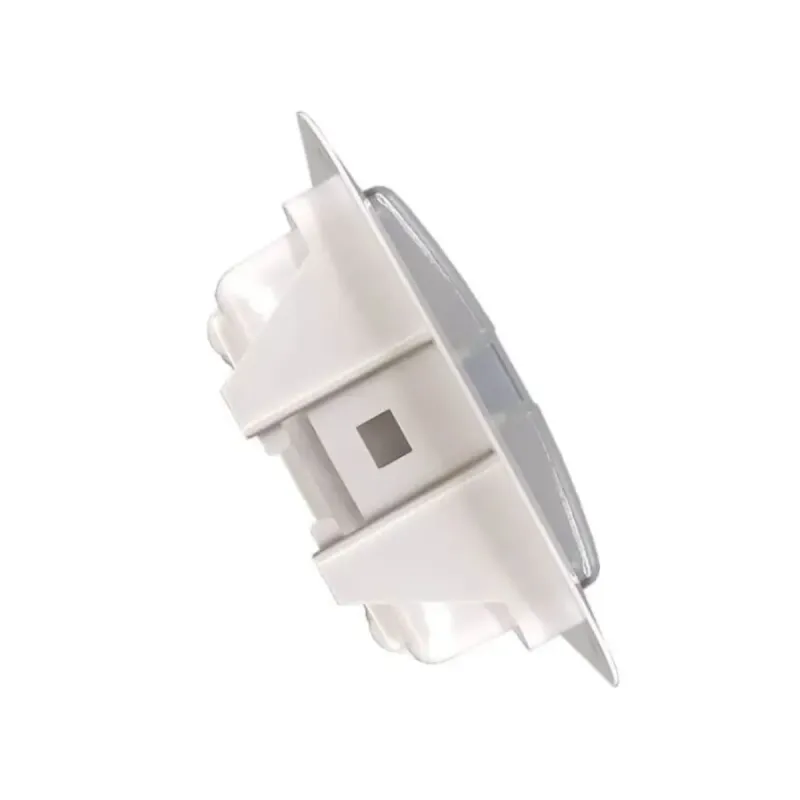 Vista lateral luz emergencia LED 4W con kit empotrar en techo
