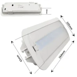 Luz Emergência LED 4W Auto Teste IP20 | Ibérica