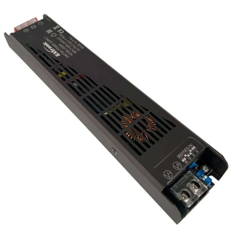 24V 400W 16.6A LED strip power supply IP20 aluminium GXTronic slim driver
