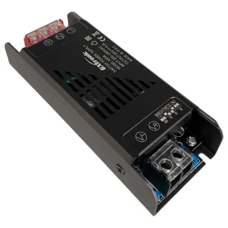 Fonte alimentação fitas LED 24V 100W 4,1A IP20 alumínio GXTronic slim