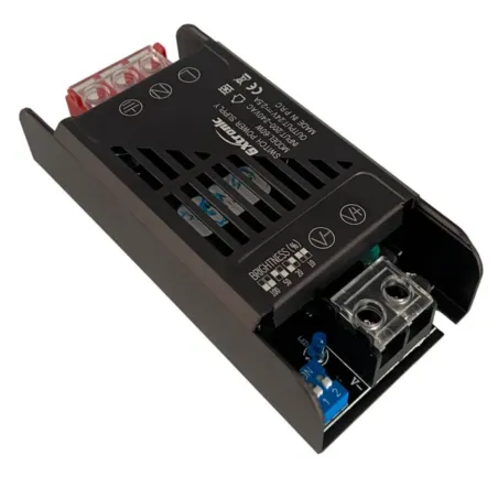Fonte alimentação fitas LED 24V 60W 2,5A IP20 alumínio GXTronic regulável