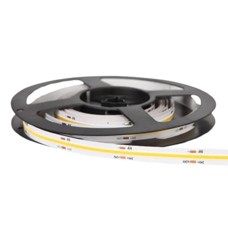 Bobina striscia LED COB 24V 15W/m 5m 512 LED/m flessibile alta densità CRI90