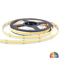 Striscia LED COB 24V 15W/m 5m 512 LED/m Flip Chip CRI90 IP20 adesivo 3M