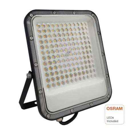 100W LED floodlight outdoor Avant Pro OSRAM chip IP65 front view adjustable mounting bracket