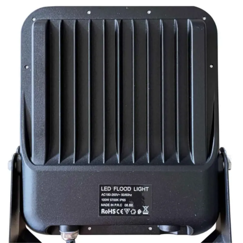 Foco LED 100W Avant Pro OSRAM vista traseira dissipador alumínio carcaça robusta exterior IP65 IK10
