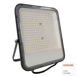 Foco proyector LED 200W exterior Avant Pro chip OSRAM IP65 vista frontal soporte alta potencia