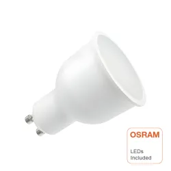 GU10 LED bulb 10W OSRAM DURIS E 2835 chip 1200lm 100 degree white body side view side profile