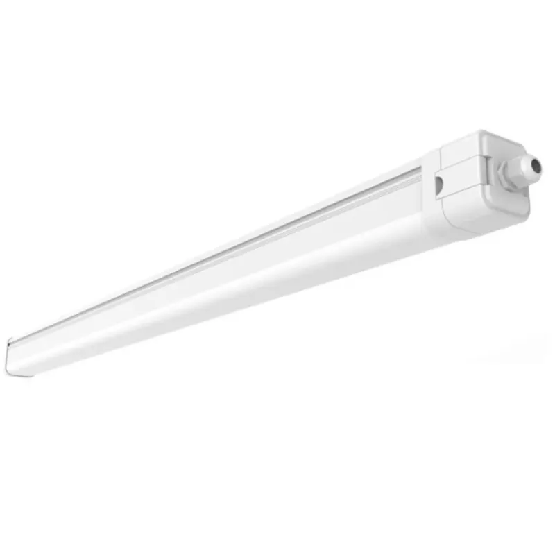 40W LED batten with lateral connector SAMSUNG IP65 white finish workshops warehouses garages