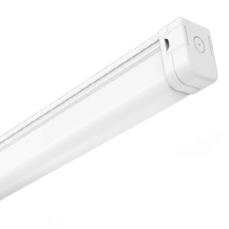Réglette étanche LED 60cm puce SAMSUNG vue latérale corps blanc IP65 industriel impermeable