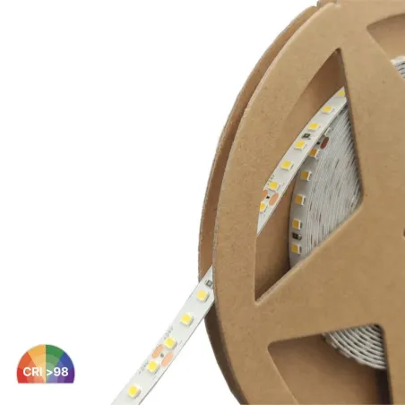 24V SMD2835 LED strip 140 LED/m 5m 11W/m 1600lm CRI98 IP20 high density