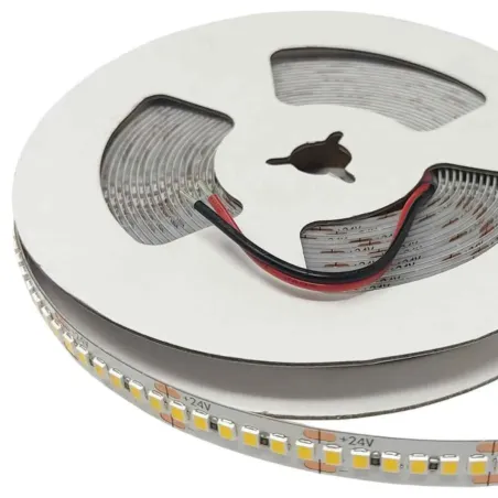 Striscia LED 24V SMD2835 182 LED/m 5m 16W/m IP20 professionale alta densità