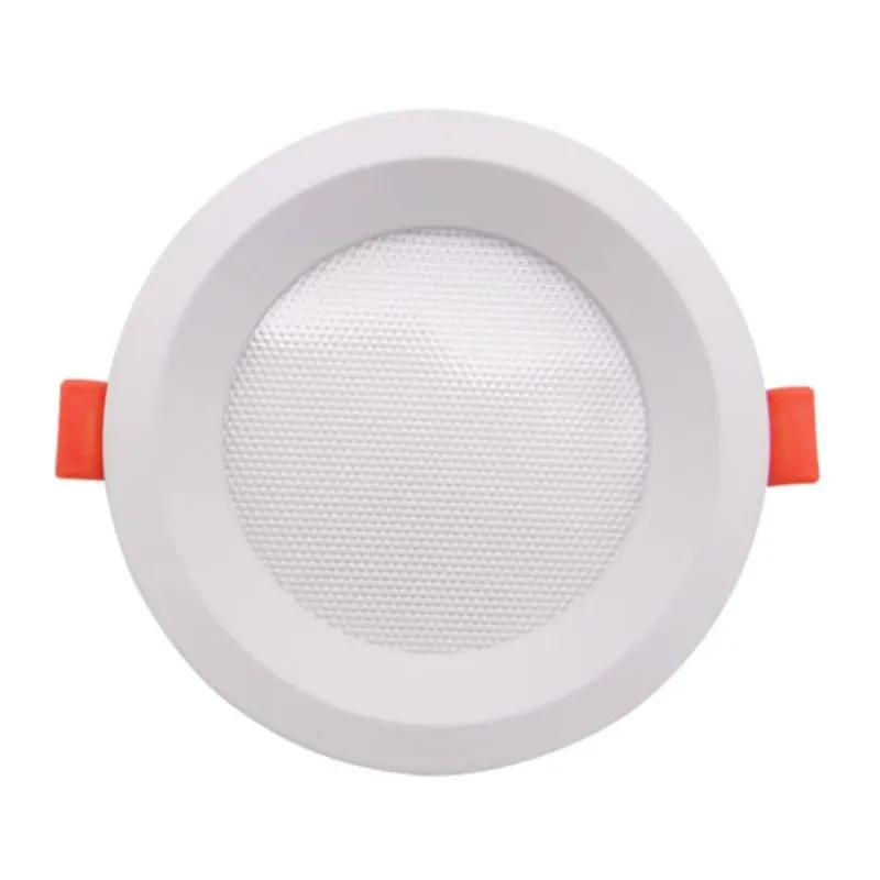 Vista frontal downlight LED slim 12W OSRAM com difusor antiofuscamento UGR19 favo de mel