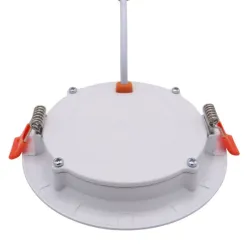 Rear view 12W LED downlight OSRAM with quick connector, metal springs and white housing