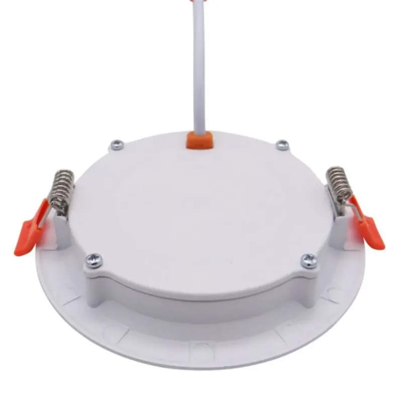 Vue arrière downlight LED 12W OSRAM avec connecteur rapide, ressorts métalliques et boîtier