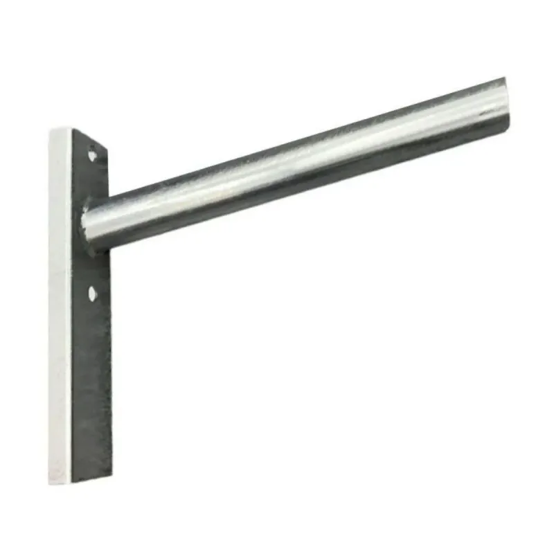 Galvanized steel street light bracket 50cm wall and column mount for urban lighting