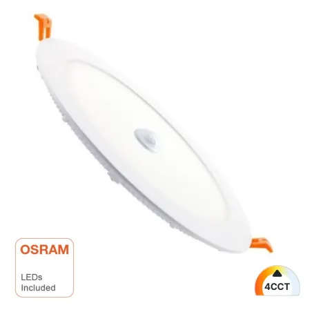 24W circular LED panel with motion sensor and OSRAM DURIS E 2835 chip 4 colour temperatures