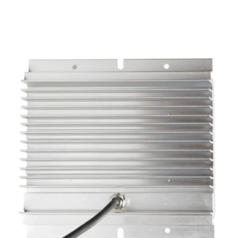 Vue arrière du module LED 65W MOSO avec dissipateur aluminium à ailettes et câble