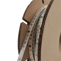 220V IP67 LED strip reel with transparent silicone sleeve for outdoor lighting