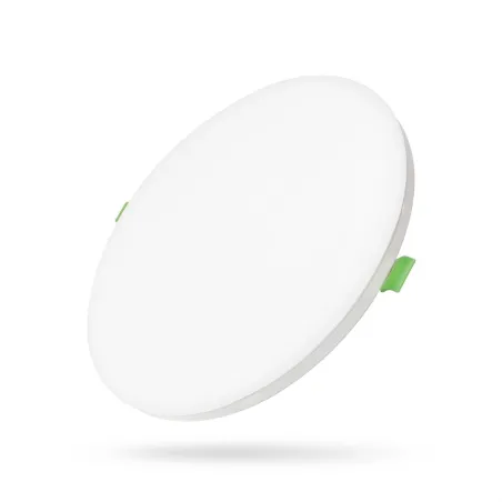 LED Frameless Circular Downlight 6-12W 4CCT white, front view
