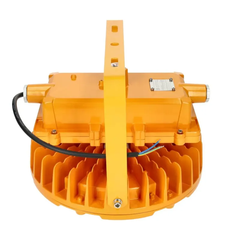 Campana LED UFO ATEX 200W parte trasera con enganche y entrada de cable