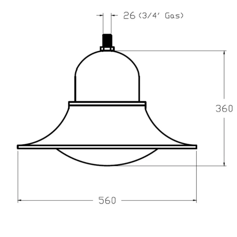 Réverbère LED PESCANTE 40W IP65 | Ibérica