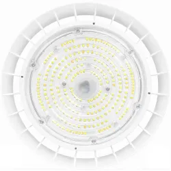 Bottom view LED disc MOONLIGHT UFO recessed high bay illuminated