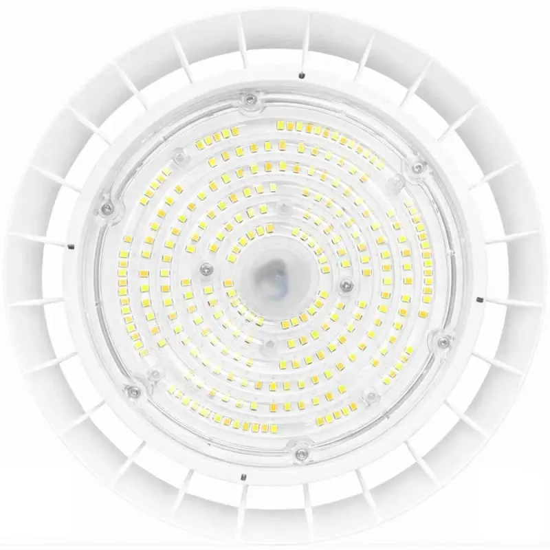 Bottom view LED disc MOONLIGHT UFO recessed high bay illuminated