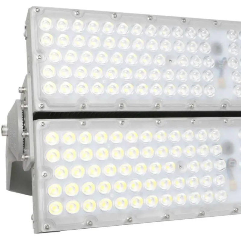 LED floodlight 600W STADIUM side view elongated robust body professional design massive lighting