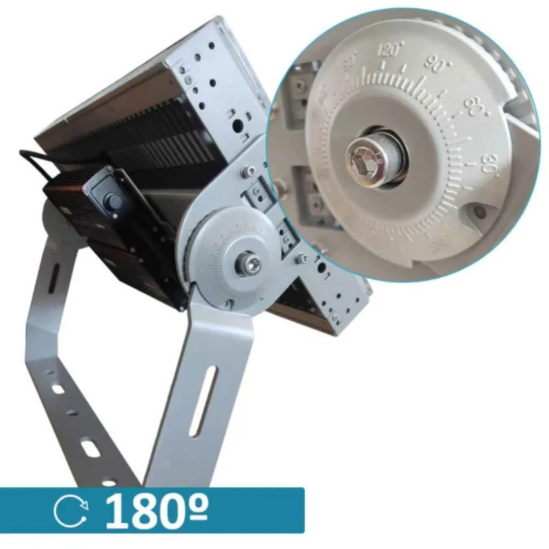 STADIUM LED floodlight 600W bracket 180-degree rotation precise orientation sports lighting versatility