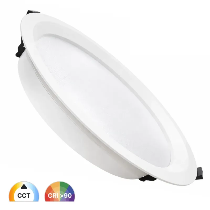 Downlight LED 40W circular empotrable Philips CertaDrive CCT seleccionable UGR17 CRI90 IP54