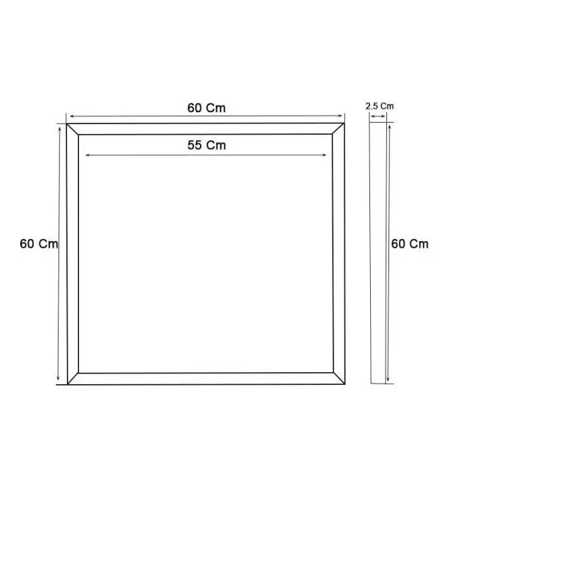 FIT Panel LED 60x60 40W Marco Luminoso Blanco - CCT