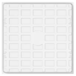 Rear view LED panel 60x60 structural grid DALI dimmable microprism diffuser