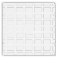 Rear view LED panel 60x60 structural grid DALI dimmable microprism diffuser