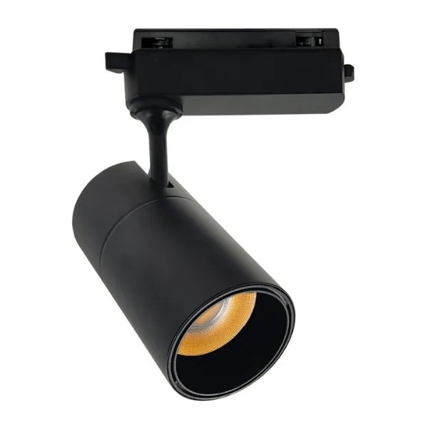LED track lighting: single-phase and three-phase spotlights with CRI 98 and selectable CCT for shops and stores
